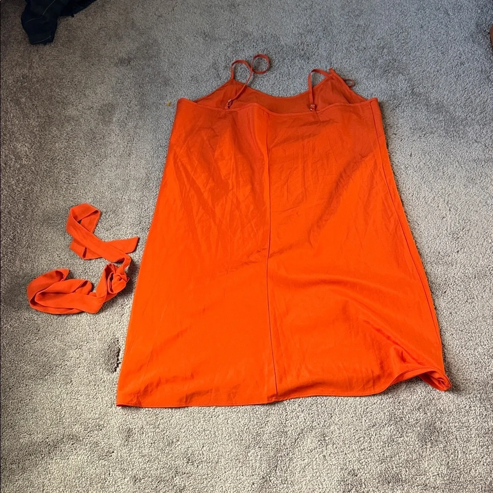 Nanette Lepore Orange Mini Dress SIZE 12 - Picture 5 of 6